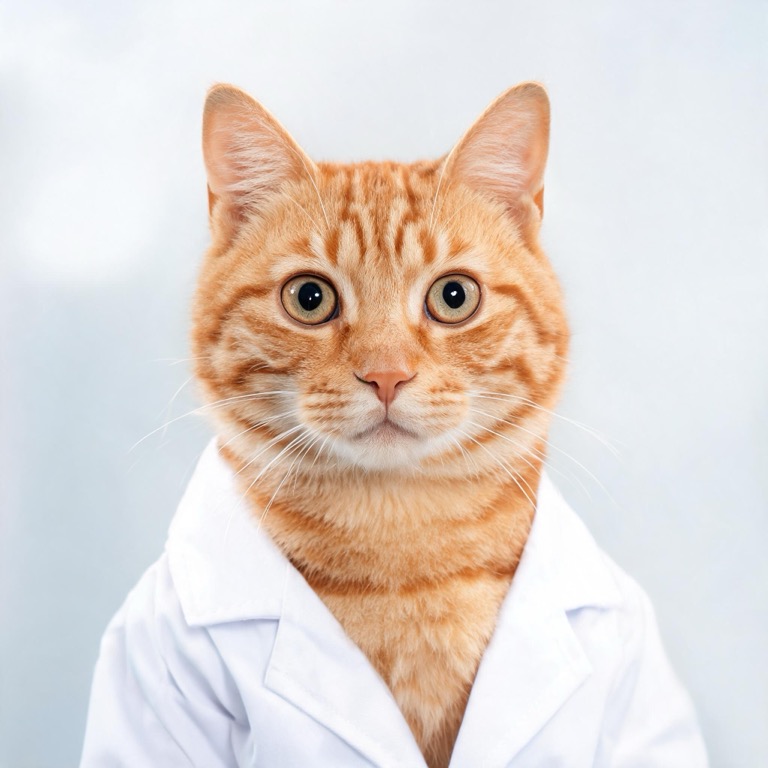 Scientist — AI pet portrait template