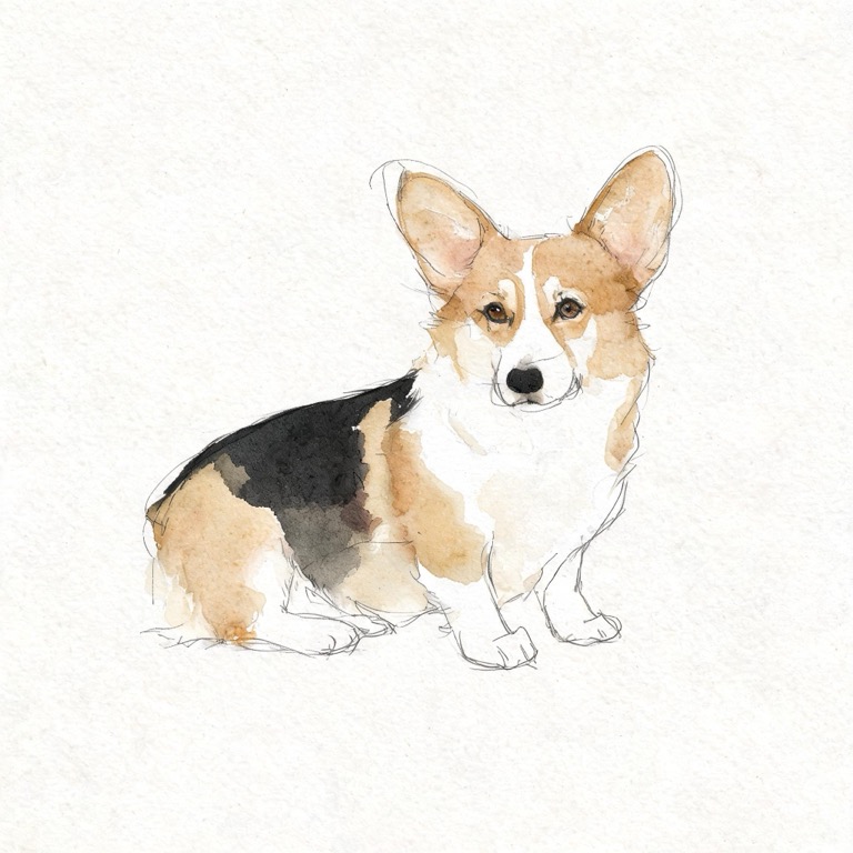 Sketch — AI pet portrait template